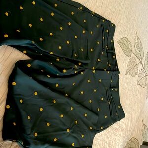 Torrid 16 green and gold dots dress pants